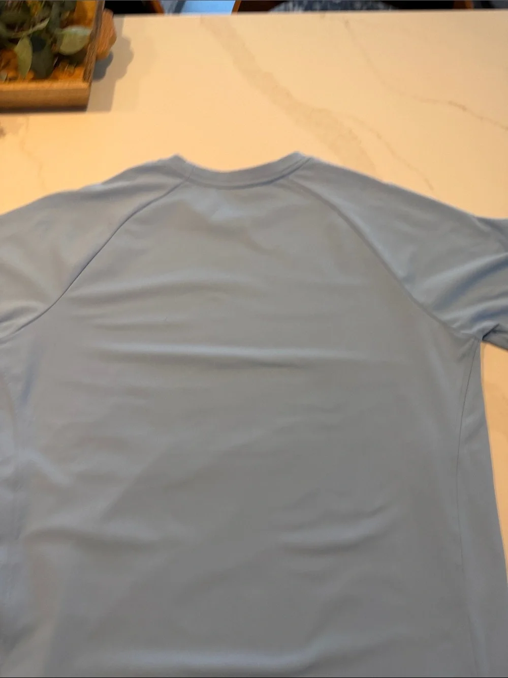 Gaiam Men's Light Blue Yoga Shirt Size Medium